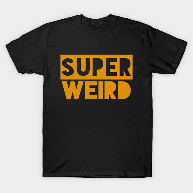 Super weird, orange on black design! T-Shirt by VellArt